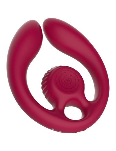 SNAIL VIBE - GIZI DUO PAARSTIMULATOR FERNBEDIENUNG BURGUND