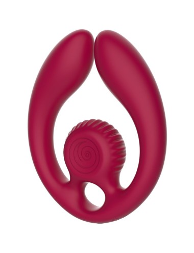 SNAIL VIBE - GIZI DUO PAARSTIMULATOR FERNBEDIENUNG BURGUND