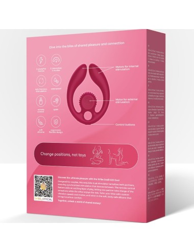 SNAIL VIBE - GIZI DUO PAARSTIMULATOR FERNBEDIENUNG BURGUND