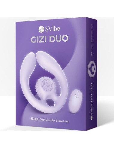SNAIL VIBE - GIZI DUO PAARSTIMULATOR FERNBEDIENUNG LILA
