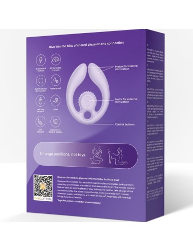 SNAIL VIBE - GIZI DUO PAARSTIMULATOR FERNBEDIENUNG LILA