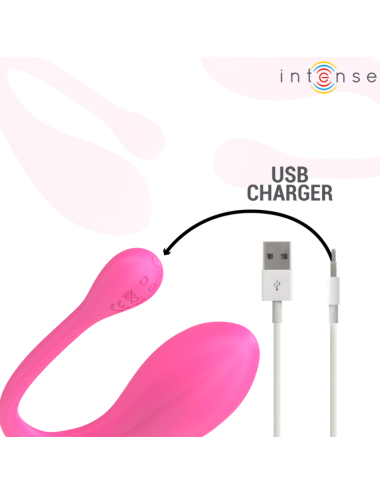 INTENSE - JANICE U VIBRATOR DOPPELSTIMULATION 10 VIBRATIONEN ROSA FERNBEDIENUNG
