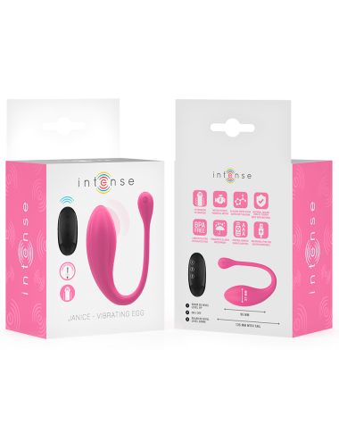INTENSE - JANICE U VIBRATOR DOPPELSTIMULATION 10 VIBRATIONEN ROSA FERNBEDIENUNG