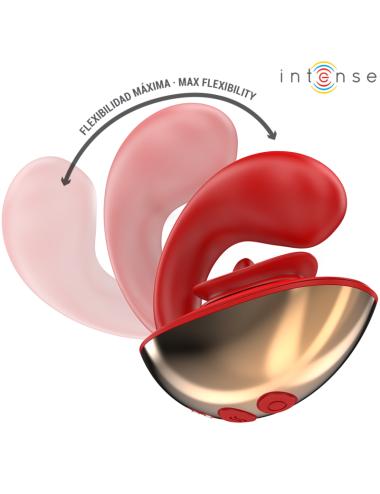 INTENSE - MARIAH VIBRATOR & STIMULATOR IN U-FORM 10 VIBRATIONEN ROT