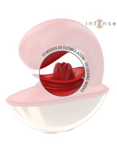 INTENSE - MARIAH VIBRATOR & STIMULATOR IN U-FORM 10 VIBRATIONEN ROT
