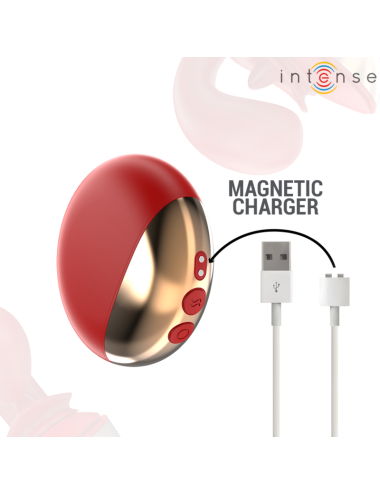 INTENSE - MARIAH VIBRATOR & STIMULATOR IN U-FORM 10 VIBRATIONEN ROT