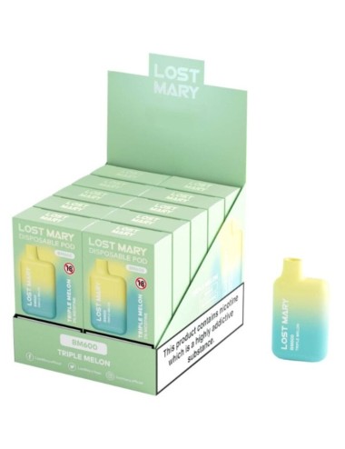 LOST MARY - BM600 NICOTINE VAPER 2% EINWEG TRIPLE MELON