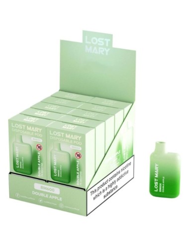 LOST MARY - BM600 NICOTINE VAPER 2% EINWEG DOPPELTER APFEL