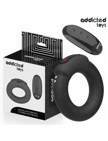 ADDICTED TOYS - VIBRIERENDER COCKRING MIT WÄRMEEFFEKT UND FERNBEDIENUNG