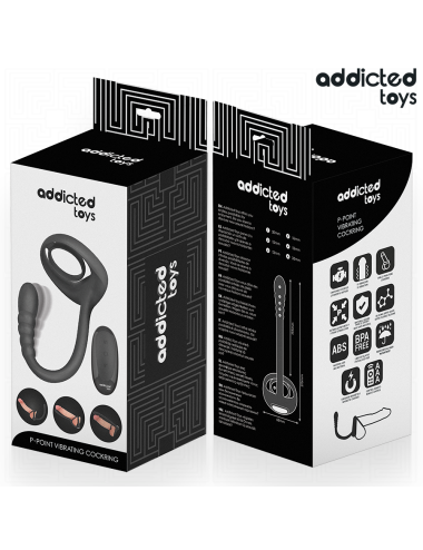 ADDICTED TOYS - P-SPOT VIBRIERENDER COCK RING MIT FERNBEDIENUNG