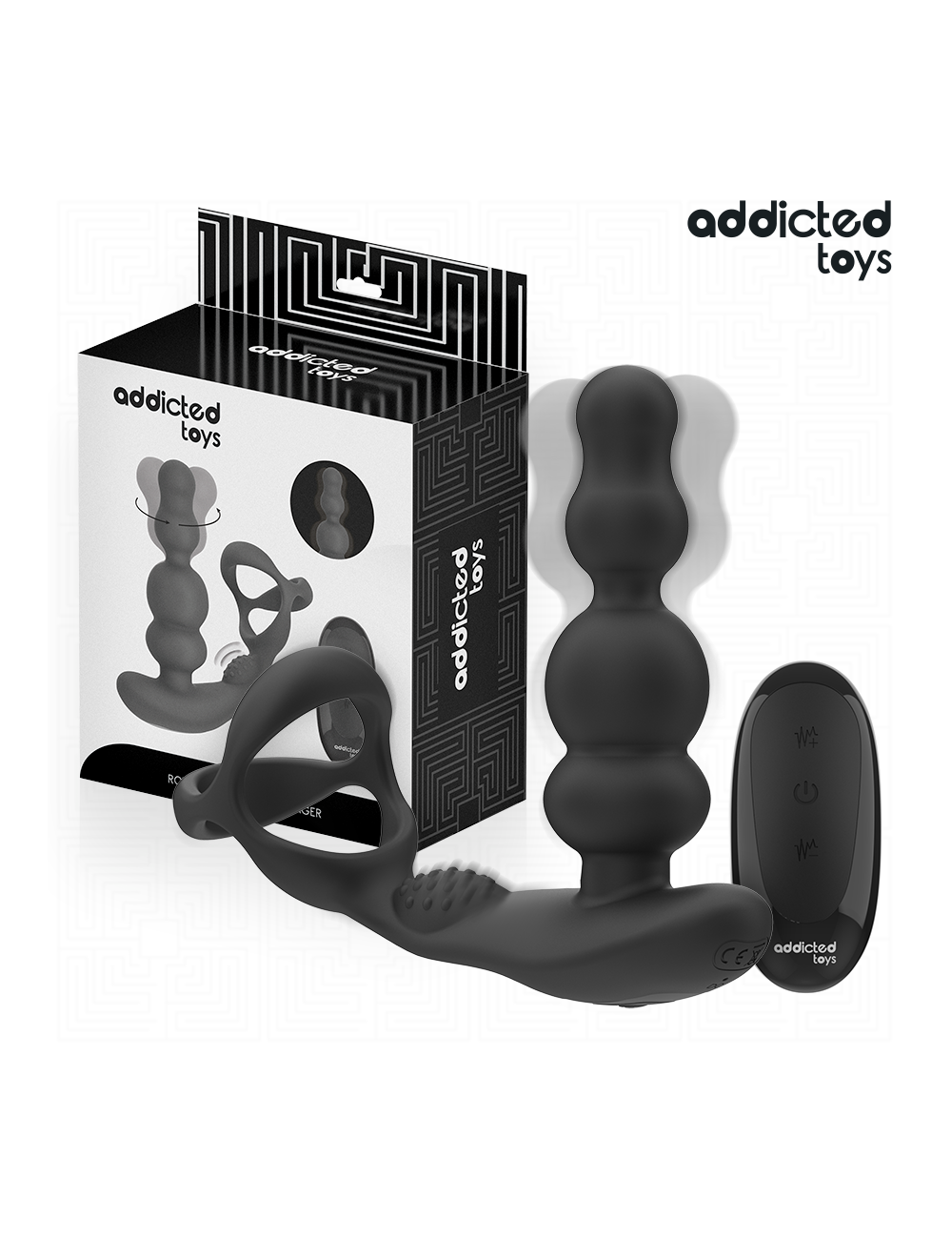 ADDICTED TOYS – ROTIERENDER PROSTATAMASSAGEGERÄT MIT FERNBEDIENUNG