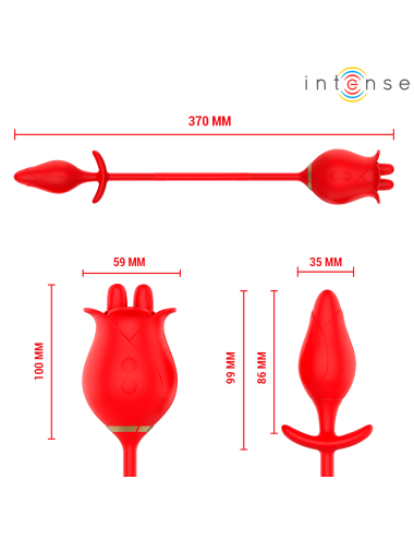 INTENSE - MELANIE DOPPELTER KLITORISSTIMULATOR MIT ZICKZACK-ZUNGE