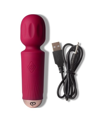 ROCKS-OFF – WIEDERAUFLADBARER MINI-ZAUBERSTAB MIT 16 FUNKTIONEN, AZALEENROT