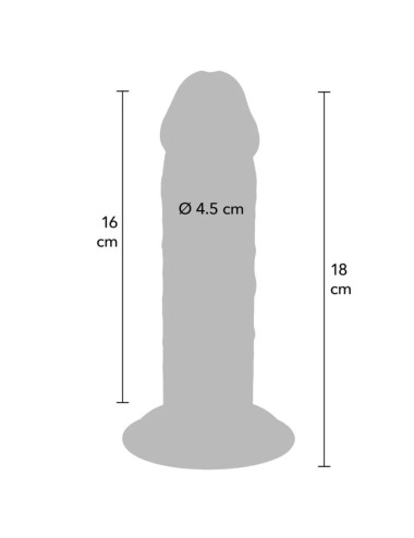 GET REAL - DELUXE DICKER TPE-DONNERSATZ MIT DOPPELTER DICHTE, 18 CM