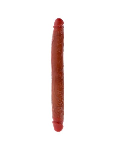 GET REAL - DOPPELENDES SILIKON-DILDO KARAMELL 35 CM