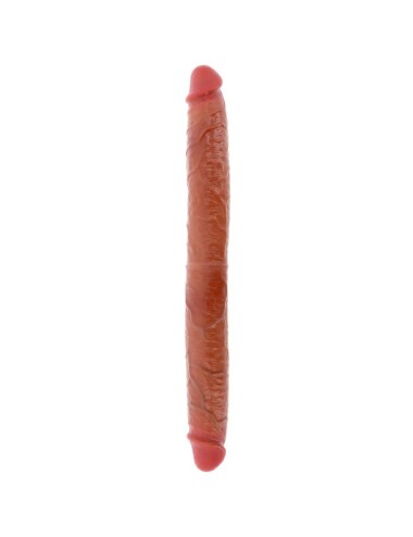 GET REAL - DOPPELENDES SILIKON-DILDO KARAMELL 46 CM