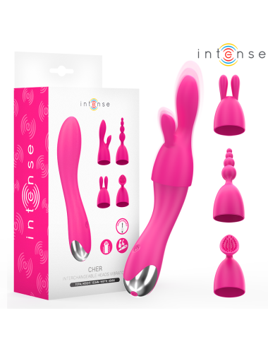 INTENSE - CHER VIBRATOR MIT WECHSELKÖPFEN