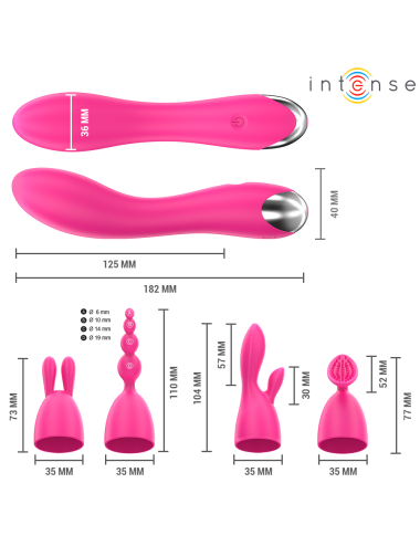 INTENSE - CHER VIBRATOR MIT WECHSELKÖPFEN