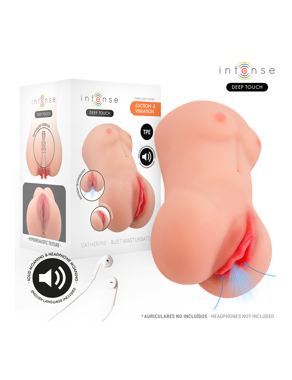 INTENSE DEEP TOUCH - CATHERINE VIBRATOR & SAUGMASTURBATOR MIT STIMME