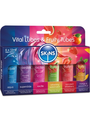 SKINS – VITAL & FRUITY GLUBES KIT GLEITMITTEL 6 x 12 ML