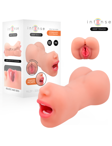 INTENSE DEEP TOUCH – RILEY DOPPELMUSTURBATOR FÜR MUND UND VAGINA