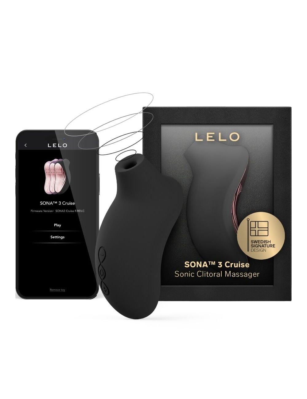 LELO - SONA 3 CRUISE SONIC KLITORALSAGER SCHWARZ