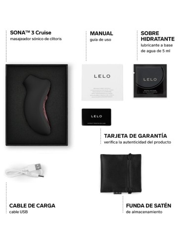 LELO - SONA 3 CRUISE SONIC KLITORALSAGER SCHWARZ