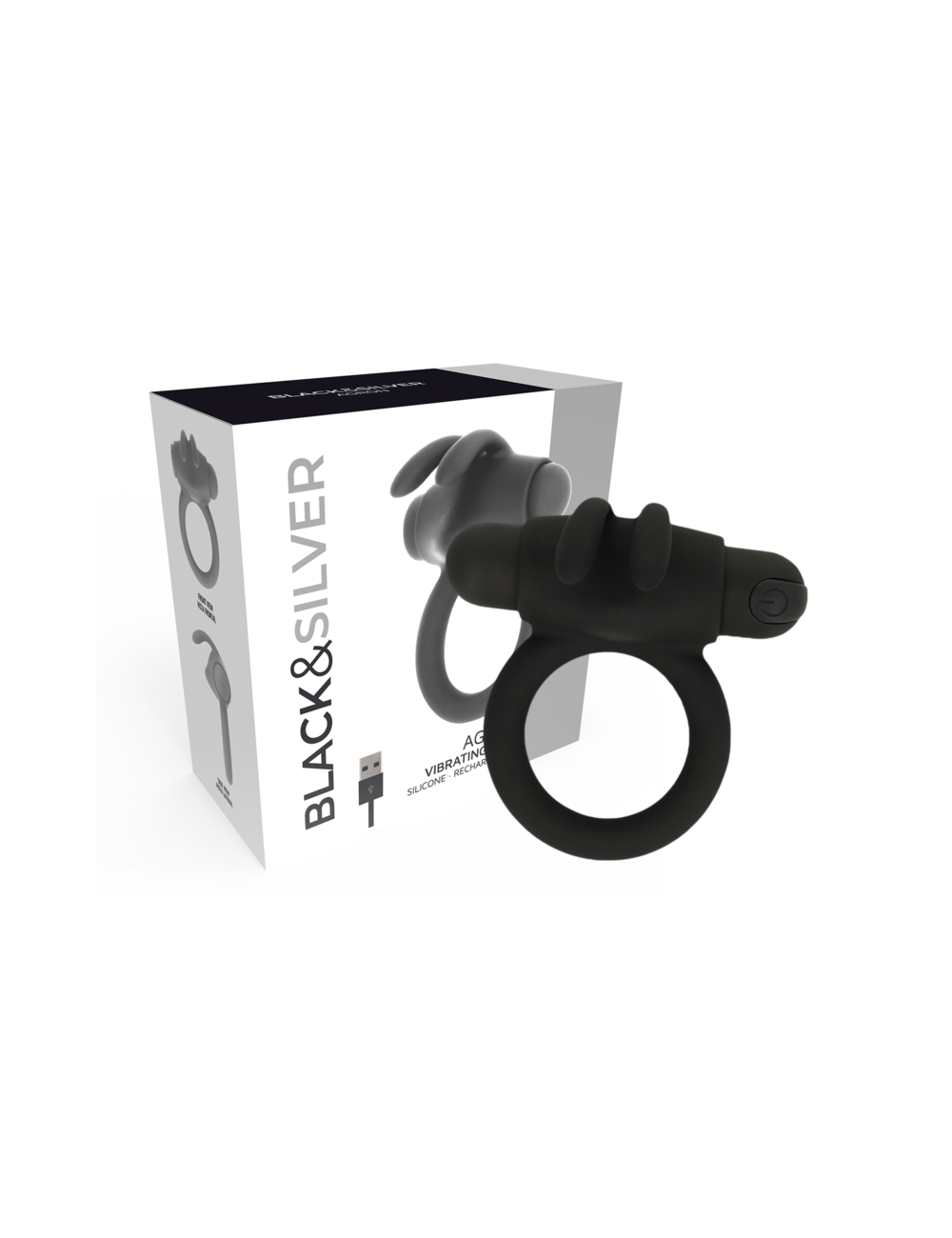 BLACK&SILVER - AGRON RING 2.O