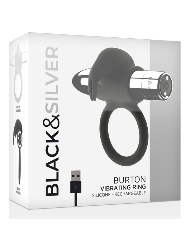 BLACK&SILVER - BURTON WIEDERAUFLADBARER RING 10 VIBRATIONSMODI