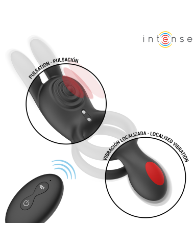 INTENSE - QUINN DOPPELVIBRATIONSRING MIT FERNBEDIENUNG
