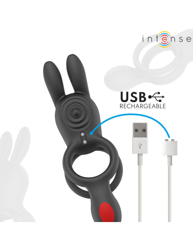 INTENSE - QUINN DOPPELVIBRATIONSRING MIT FERNBEDIENUNG