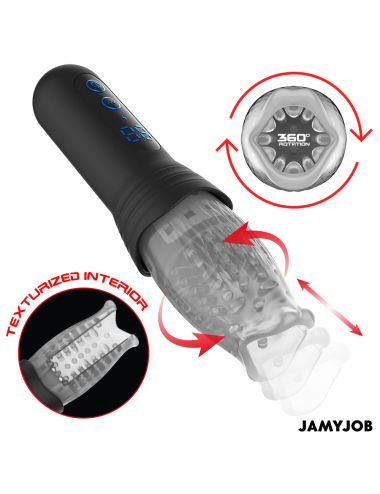 JAMYJOB - SPINJOB 2.0 MASTURBATOR MIT STOSS- UND ROTATIONSFUNKTION