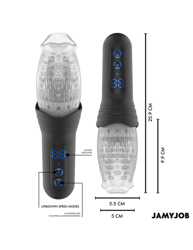 JAMYJOB - SPINJOB 2.0 MASTURBATOR MIT STOSS- UND ROTATIONSFUNKTION