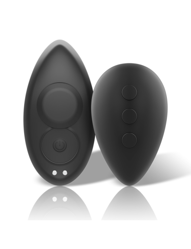 BLACK&SILVER - PRESTON WIEDERAUFLADBARER SILIKON-VIBRATOR-PANTIE SCHWARZ