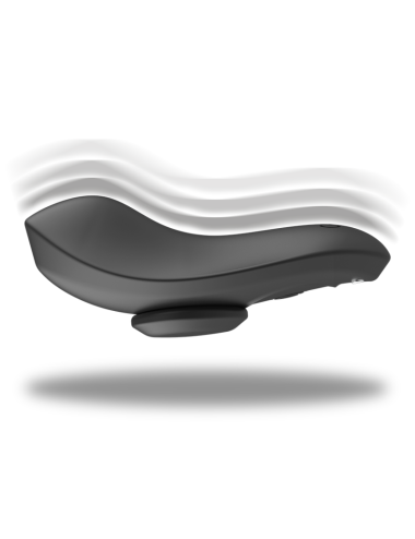 BLACK&SILVER - PRESTON WIEDERAUFLADBARER SILIKON-VIBRATOR-PANTIE SCHWARZ