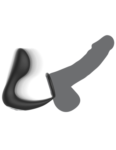 BLACK&SILVER - ANALMASSAGER MIT FERNBEDIENUNG, WIEDERAUFLADBARES SILIKON SCHWARZ