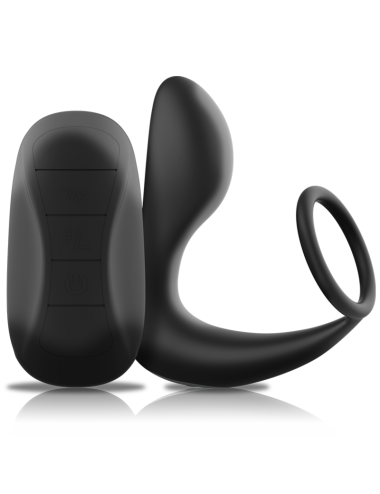BLACK&SILVER - ANALMASSAGER MIT FERNBEDIENUNG, WIEDERAUFLADBARES SILIKON SCHWARZ