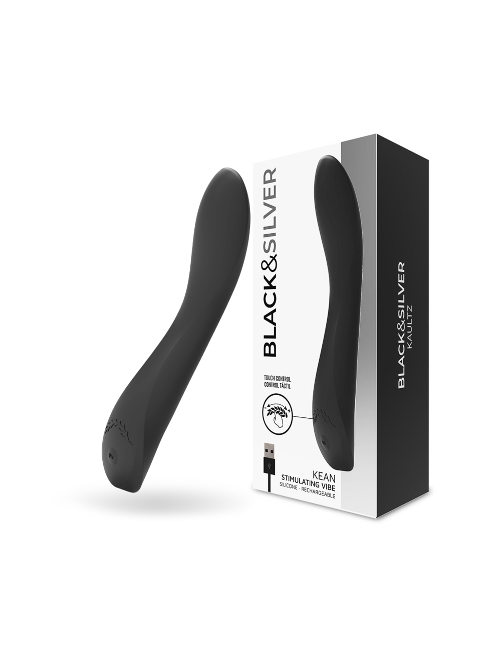 BLACK&SILVER - KEAN VIBRATOR TOUCH-STEUERUNG