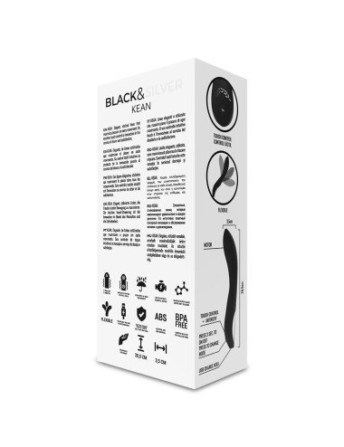 BLACK&SILVER - KEAN VIBRATOR TOUCH-STEUERUNG