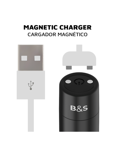 BLACK&SILVER - KERNEX 2 SCHWARZ VIBRIERENDE MAGNETKUGEL