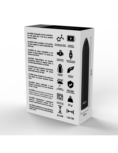 BLACK&SILVER - KERNEX 2 SCHWARZ VIBRIERENDE MAGNETKUGEL