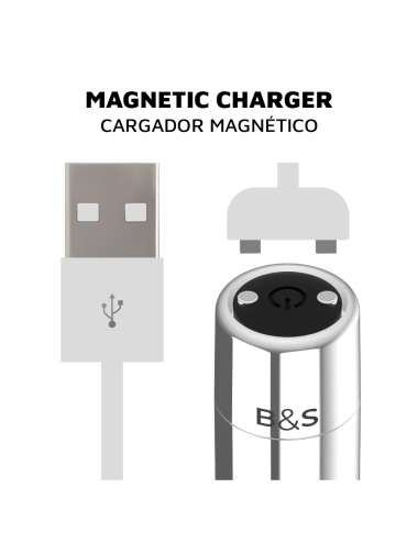 BLACK&SILVER - KAILAN 2 SILBER VIBRIERENDE MAGNETKUGEL