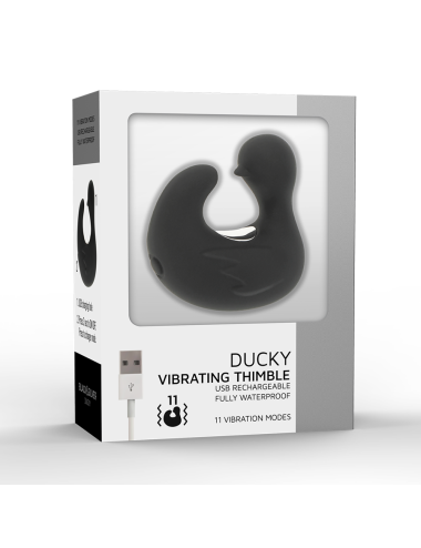 BLACK&SILVER - DUCKYMANIA WIEDERAUFLADBARER SILIKON-STIMULIERENDER ENTENHÜHLING
