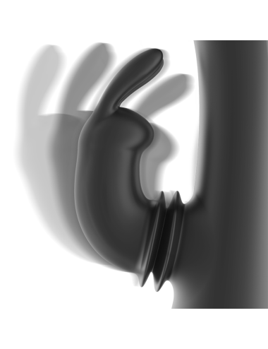 BLACK&SILVER - DJ. ADAM WIEDERAUFLADBARER SILIKON-KANINCHEN-STIMULATOR SCHWARZ