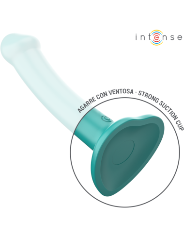 INTENSE - KATIE VIBRATOR MIT SAUGNÄPFEN 10 VIBRATIONEN BLAU FERNBEDIENUNG