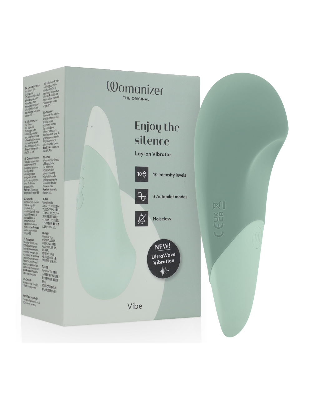 WOMANIZER - VIBE LAY-ON SILENT VIBRATOR SAGE
