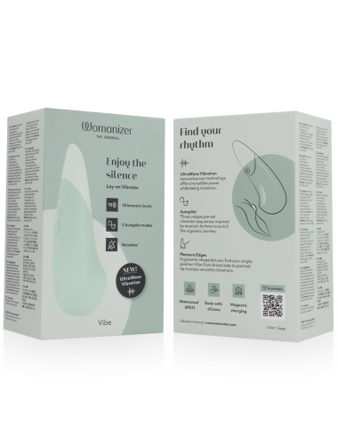 WOMANIZER - VIBE LAY-ON SILENT VIBRATOR SAGE