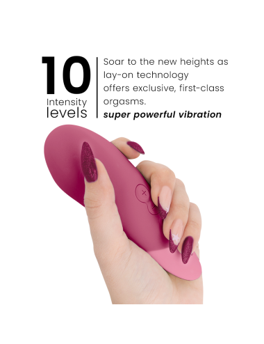WOMANIZER - VIBE LAY-ON SILENT VIBRATOR DUSKY PINK