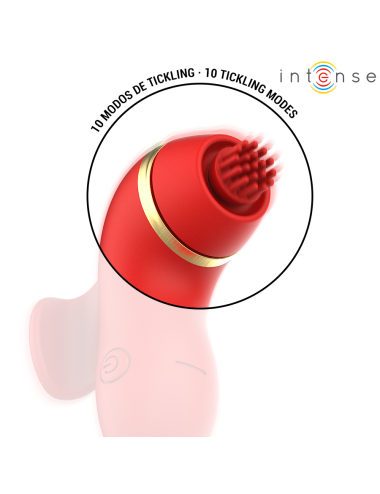 INTENSE - PATTY-STIMULATOR MIT 4 AUFSÄTZEN, SAUG-, KLETTER-, KITZEL- UND LECKFUNKTION