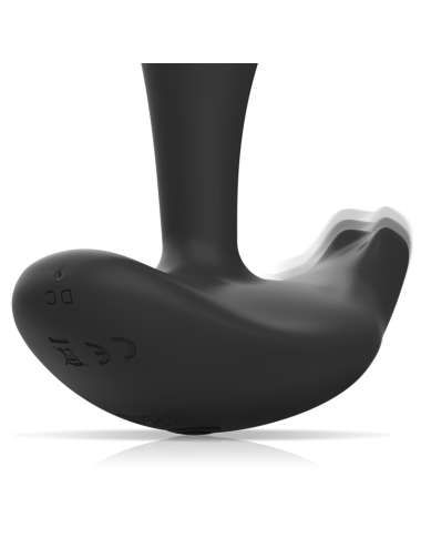 BLACK&SILVER - DWAYNE ANAL PLUG SILIKON FERNBEDIENUNG